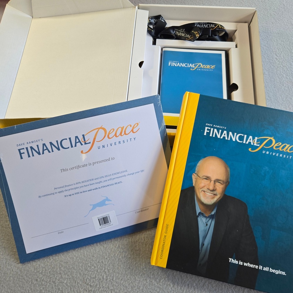 Dave Ramsey Financial Peace University Leadership Kit Coordinator Guide DVD Set